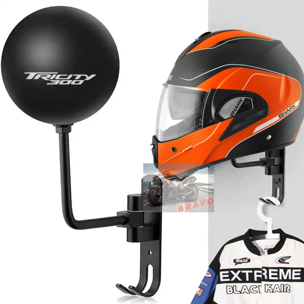 Per Yamaha Tricity 300 Tricity300 Casco Rack Montaggio A Parete Caschi Espositore Chiavi Gancio Giacca Accessori Moto
