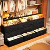 55" W Dresser for Bedroom with 10 Drawers Long Dresser with LED Lights & Power Outlets Wide Dressers Bedroom Dresser Metal Frame 2
