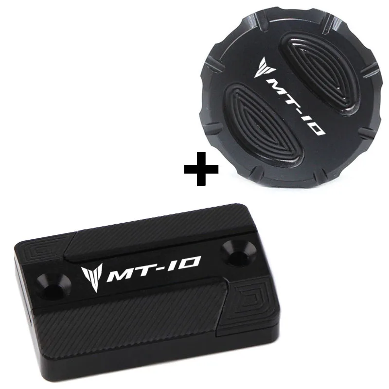 

For Yamaha MT10 MT 10 MT-10 2015-2019 Motorcycles Accessories CNC Front & Rear brake Fluid Cylinder Master Reservoir Cover Cap