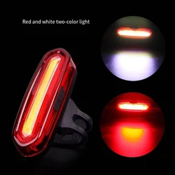 Waterproof Rechargeable USB - C Bike Tail Light with 5 Modes (Red white light)