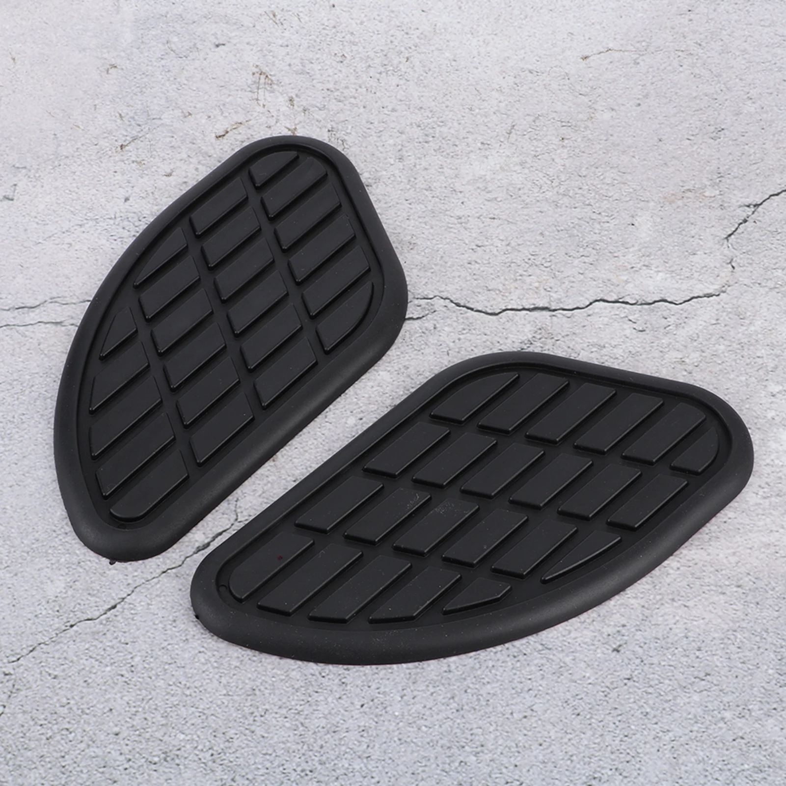 Vintage Style Motorcycle Fuel Tank Knee Pad Protector Stickers - 1 Pair