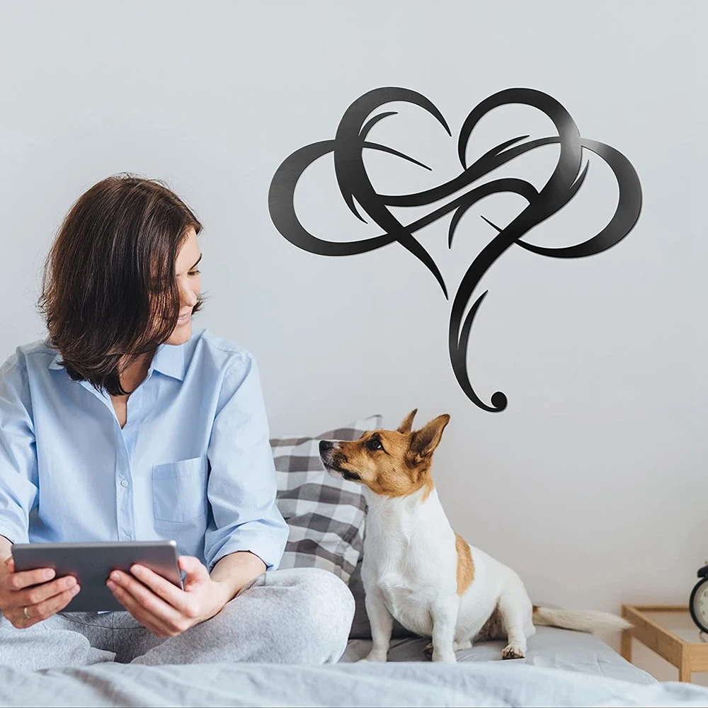 

New Heart Metal Signs Iron Painting For bedroom Decor Tin Wall Plaque