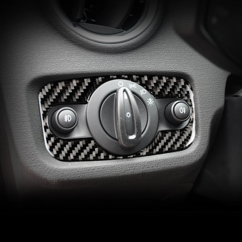 In Fibra Di Carbonio Interno Interruttore Del Faro Adesivi Per Ford Fusion Mondeo Figo Escort Escort Fiesta C-Max Figo Accessori Per Lo Styling