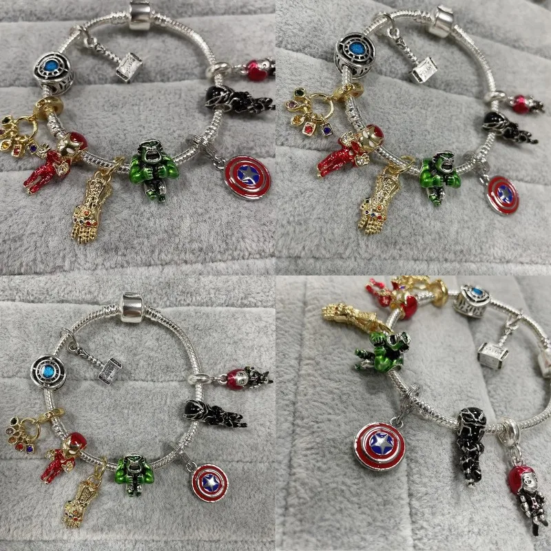 Disney Marvel Soaring City Charms Spiderman Mask Clasp Bracelet for Women  Jewelry Fine Camera Selfie Beads The Avengers Bangles - AliExpress
