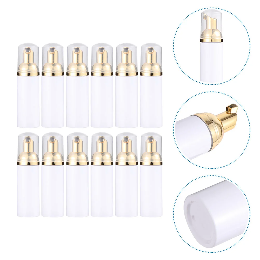 

Mobestech Foam Pump Bottle Empty Travel Size Soap Bottles 30Ml Plastic Foam Soap Pump Dispenser Gold Pump Travel Hand