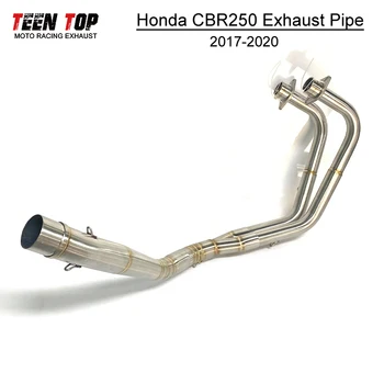 51mm Motorcycle Exhaust Front Link Pipe For Honda CBR250 2017-2020 Steel Motobike Escape Moto CBR250 Exhaust Pipe
