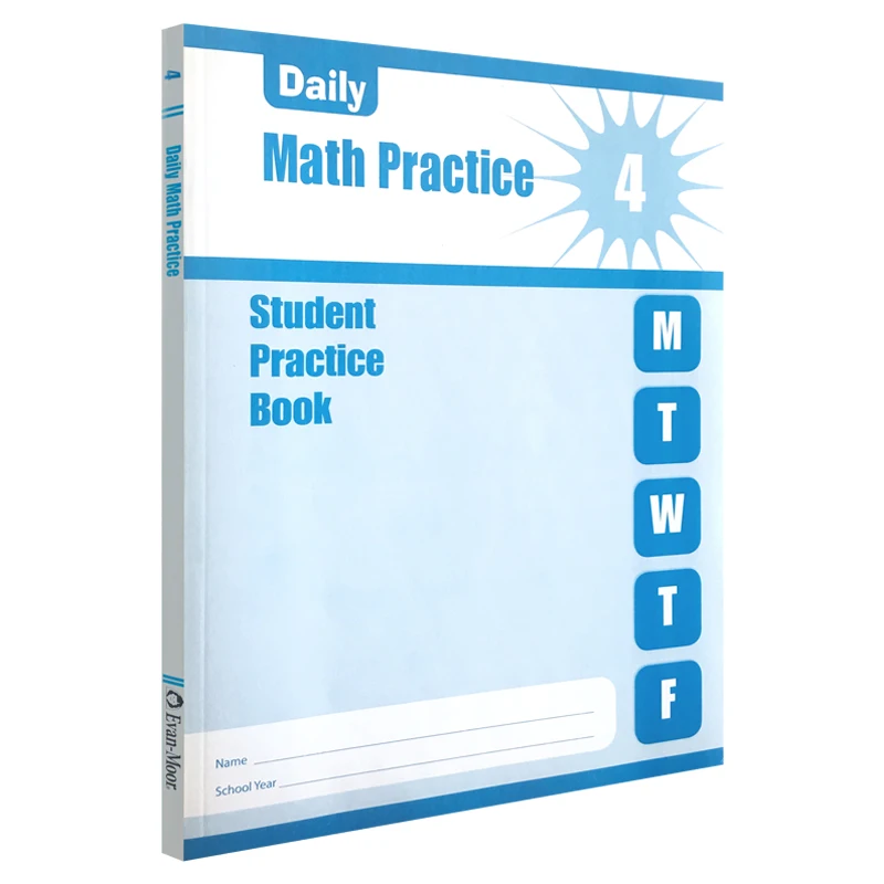 

Evan-Moor Daily Math Practice Grade 4 SE Workbook,aged 8 9 10 11, English book 9781609632618