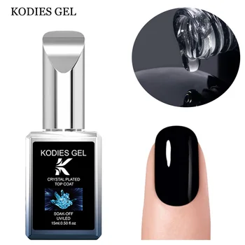 KODIES GEL Crystal Top Coat Gel Smalto per unghie Diamond Shine Top Coat Lunga durata Semi permanente Gel UV Finitura Manicure Unghie artistiche