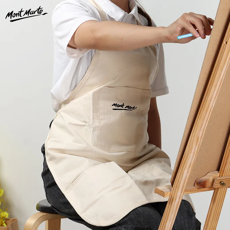 Artist Canvas Apron With Pockets Painting Apron Painter Adjustable