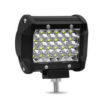 LED 자동차 작업 조명 스포트라이트 바, 야간 운전 램프, 트럭 SUV 오프로드 트랙터 헤드라이트, 4 인치, 72W, 12V, 24V