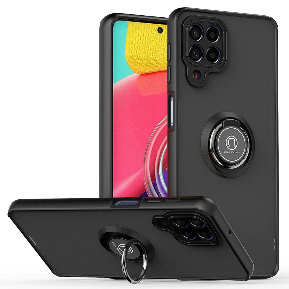 Custodia per telefono trasparente opaca moda KEYSION per Samsung M53 M33 5G M32 Cover posteriore antiurto trasparente per Galaxy A22_voghion.com