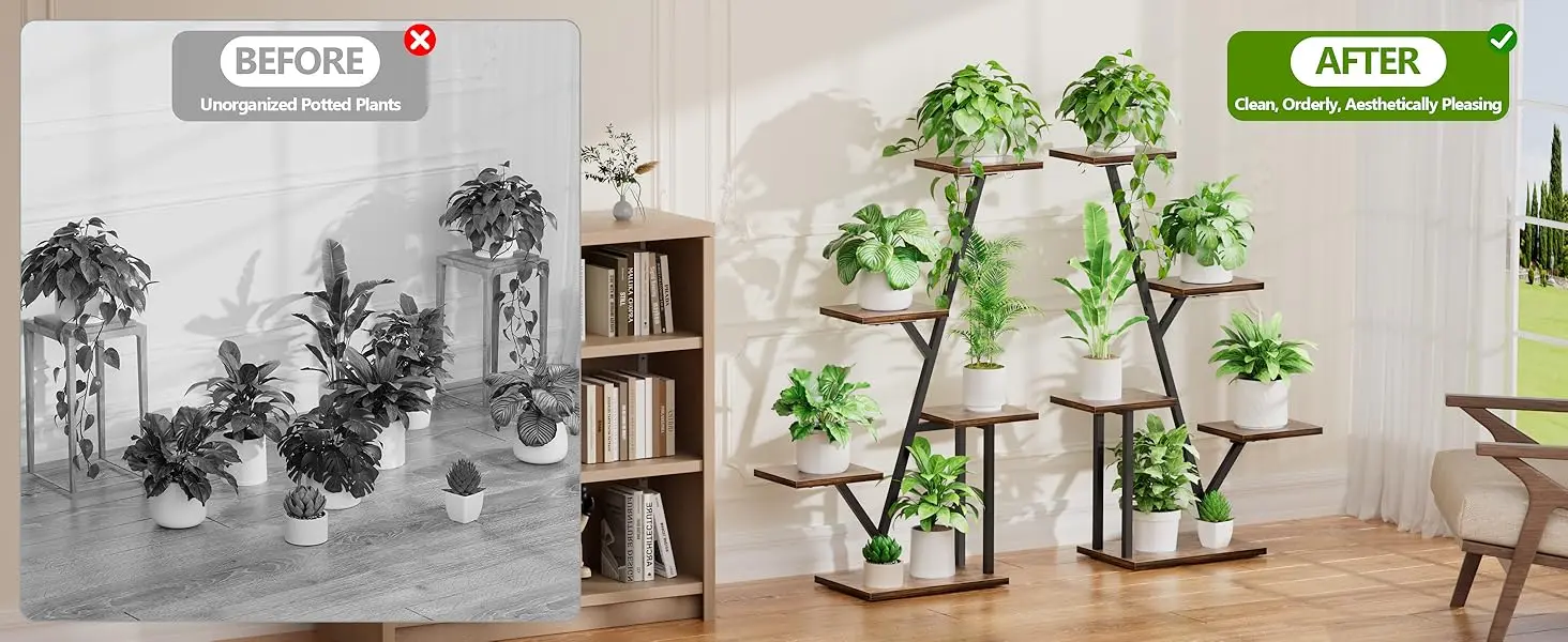 Plant Stand Indoor Large Plant Shelf Multiple Plants Plant Shelves Plant Holders Plant Rack