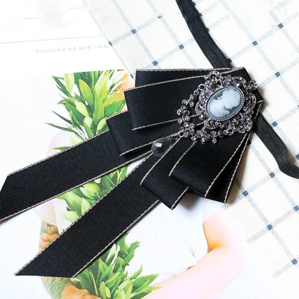 Ribbon Black Rhinestone Ribbon Bowtie Rhinestone Handmade Ribbon Bow ...