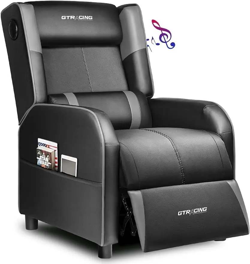 

GTRACING Gaming Recliner Chair with Bluetooth Speakers Racing Style Single Gaming Sofa Modern Living Room Recliners Ergonomic Co