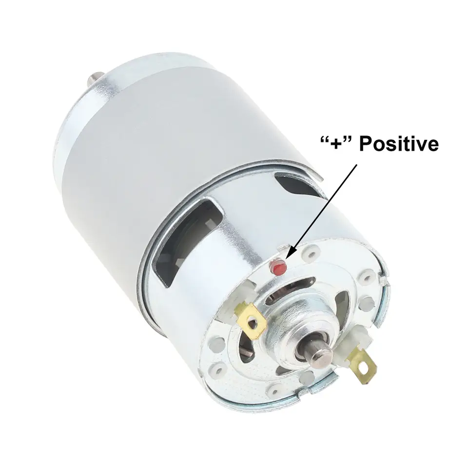 775 DC Motor 12V 3000-15000RPM High Speed Large Torque Motor for Small Drill/Micro Machine Tool with Ball Bearing and Fan Blades image 3