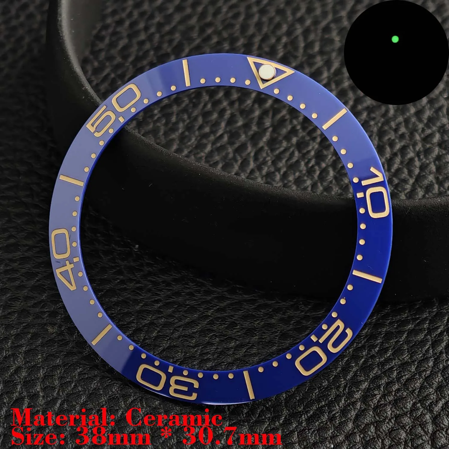 Ceramic Luminous Bezel Insert for Men's Watch - Premium Replacement Accessory