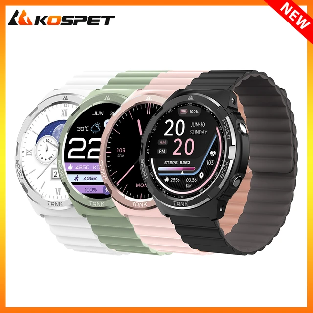 KOSPET Tank T2 Smart Watch For Men Bluetooth Call AMOLED AOD Smartwatch  Fitness Tracker 70 Sport Modes Men's Waterproof Watches - AliExpress