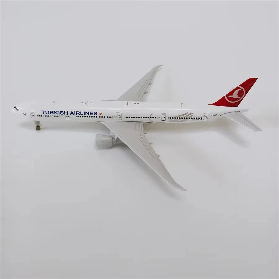 Modèle D'avion B777 De Turkish Airlines En Alliage Métallique, Modèle D'avion Moulé Sous