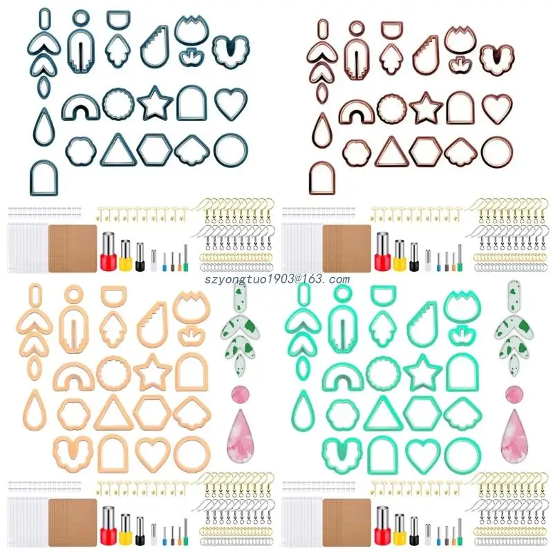 

142pcs Clay Cutter Set 24 Shapes Plastic Sculpting Decorating Tools Kit for DIY