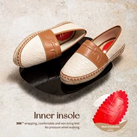 Simple Classic Patchwork Design Women's Flat Shoes Letters Print Fashionable Versatile Women's Casual Shoes - Image 5