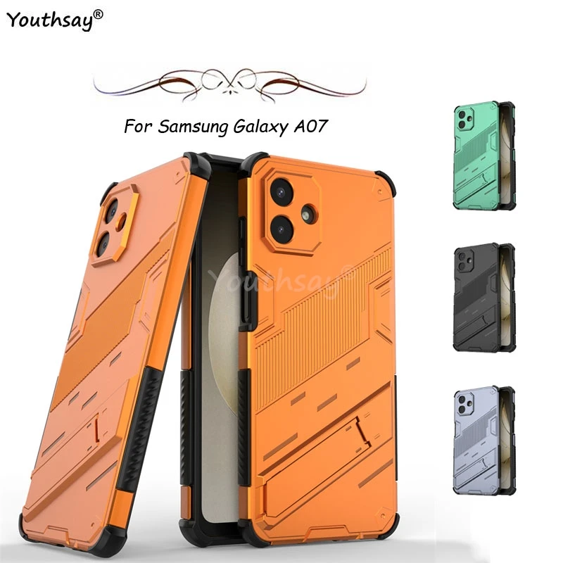 Protective Magnetic Armor Phone Holder Case with Invisible Bracket
