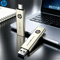 HP Metal USB 3.2 Flash Drive 2 in 1 Retractable Type-C OTG Pendrive 64GB 128GB 256GB for Computer Phone 1