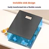 Cup Washer Hidden Sink Stainless Steel Kitchen Sink Mini Bar Single Slot Touring Car Wash Basin With Cover Plate Apartment 2