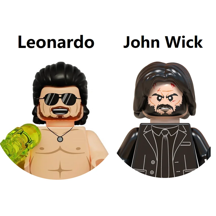 La Serie Di Film Di Thriller John Wick Building Blocks Mini Action Figure Toys