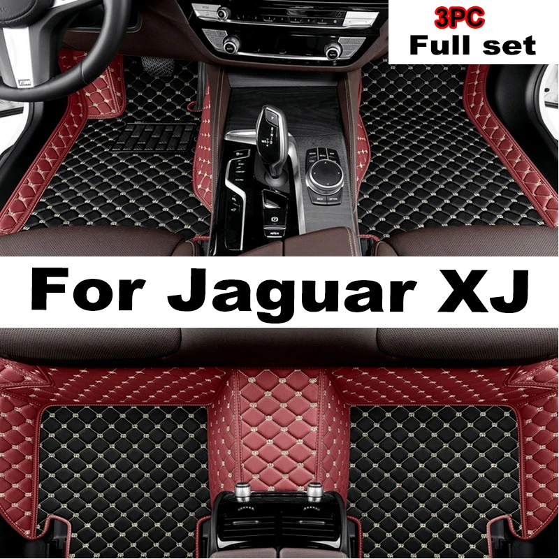 

Car Floor Mats For Jaguar XJ X351 2010~2019 5seat Durable Leather Mat Anti Dirty Pads Carpet Auto Interior Parts Car Accessories