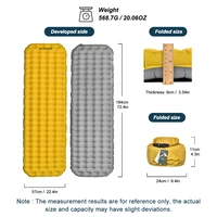 Tapis de Camping Widesea matelas pneumatique R8 20Dnylon matelas de lit simple auto-gonflant tente touristique tapis de couchage gonflables fournitures 2
