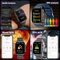 2026 Health Care Smart Watch Men Women BMI Analysis Uric Acid Blood Lipids Blood Pressure Monitoring BT Call AMOLED Smartwatch - Image 4