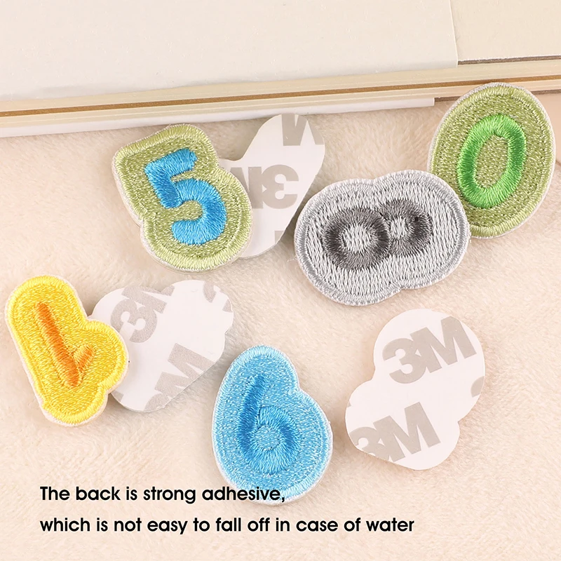 

New Patch Ironing Self-Adhesive Badge Cartoon Digital Cloth Label Repair Clothing Accessories Diy Hand Account Cloth Sticker