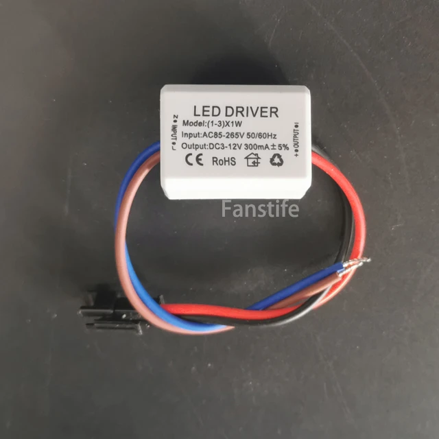 Led Driver (12-18) x1W Constant Current 300mA Transformer High Power Supply  Converter Output DC 36-72V External Led Ceiling Lamp Rectifier (1 Pack)