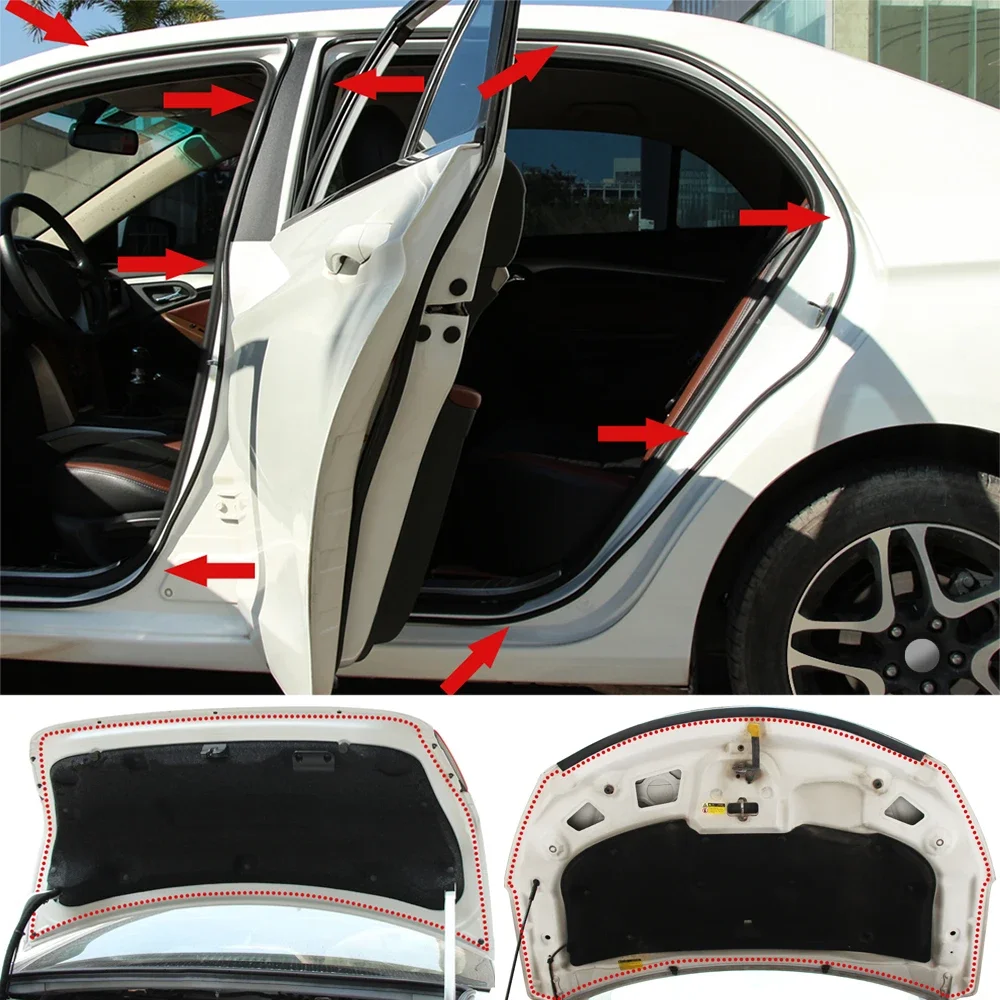Car Door Rubber Seal Strip L-type for Toyota RAV4 Auris Yaris Avensis t25 Prius Hilux Tundra Verso Camry Corolla car door seal strip