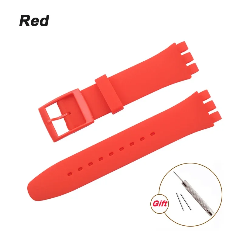 Silicone Waterproof Sports Watch Band - Variety of Sizes and Colors
