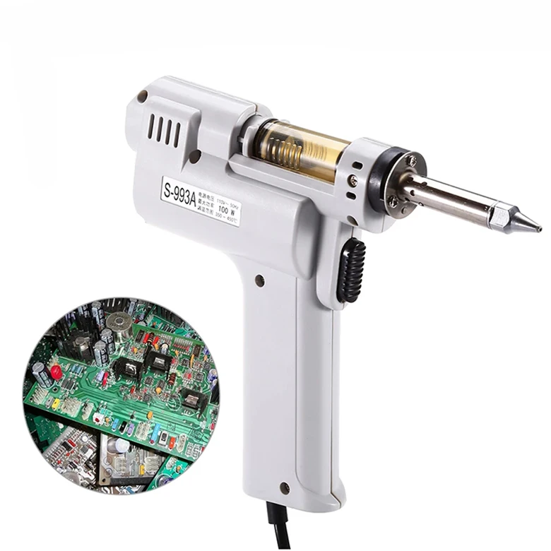 

Electric Desoldering Pump S-993A Handy Desoldering Hot Air Gun Desoldering Pump Soldering Iron Solder Sucker Gun