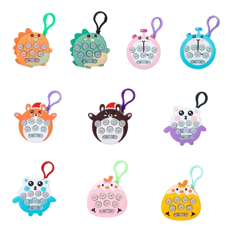 

PopGame Keychain Toy Finger Press Puzzle Game Anxiety Reduce Toy Kids Fun Gift
