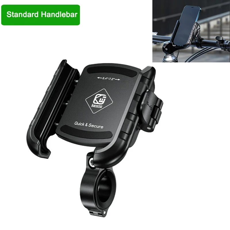 Premium Aluminum Motorcycle Phone Holder with Quick Lock Mechanism