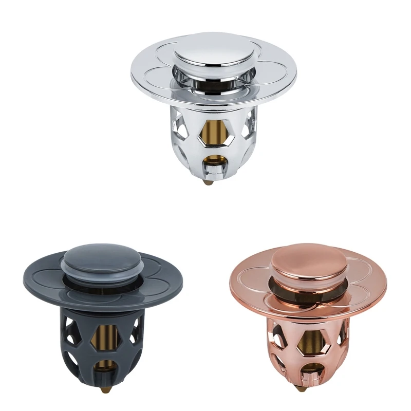 

LXAF Detachable Bathtub Drain Plug Drain Filter Push-type Bounce Drain Filte