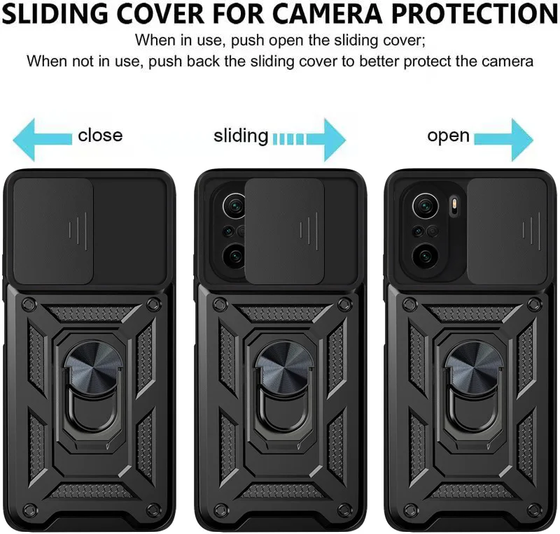 Per Xiaomi Mi 11I Custodia Per Xiaomi Mi 11 Lite 11 Lite Light 11I Car Magnetic Ring Stand Push Pull Camera Proteggi Armatura Cover Capa