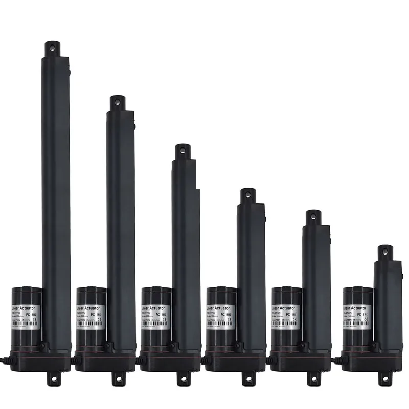 선형 액추에이터, 선형 드라이브 전기 모터, 선형 모터 컨트롤러, 12V, 24V, 50mm, 100mm, 150mm 스트로크, 50/100/300/500/700/2000N