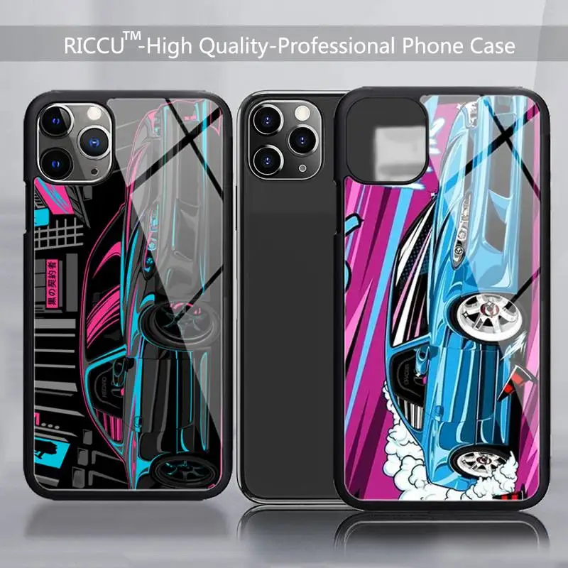 Tokyo JDM Drift Sports Car Phone Case Rubber for iPhone 13 12 11Pro Max XS 8 7 Plus X SE 2020 XR 12Mini Covers | Мобильные телефоны