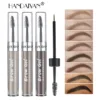 8 Color Liquid Eyebrow Cream Gel Waterproof Not easy to smudge Dyeing Eyebrow Tattoo Tint Double Head With Eyebrow Mascara Brush 2