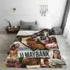 JJ Maybank Outerbanks Blanket Velvet Air Conditioning TV Series Multifunction Warm Throw Blankets for Home Couch Bedspread 3
