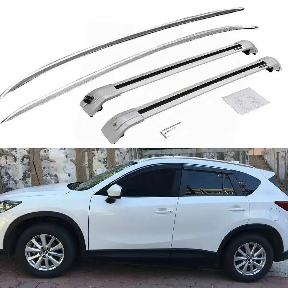 4PcsFitforMazdaCX5CX520122016RoofRailRacksHolderCrossBar