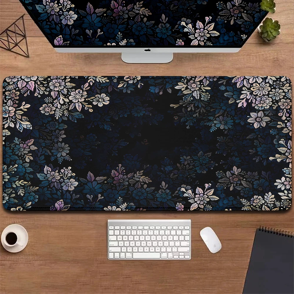 Pflanze Blume großes Mauspad xxl 900x400 Gaming-Zubehör Schreibtisch matte Mauspad Gamer Gaming Computer Matte Tastatur verlängerter Teppich