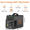 HZXVOGEN 4 in1 Aluminum Welder 200A 110V/220V Digital MIG/Lift TIG/Stick Welding Machine Non-Noise Lift Tig Gas Gasless Welder 4