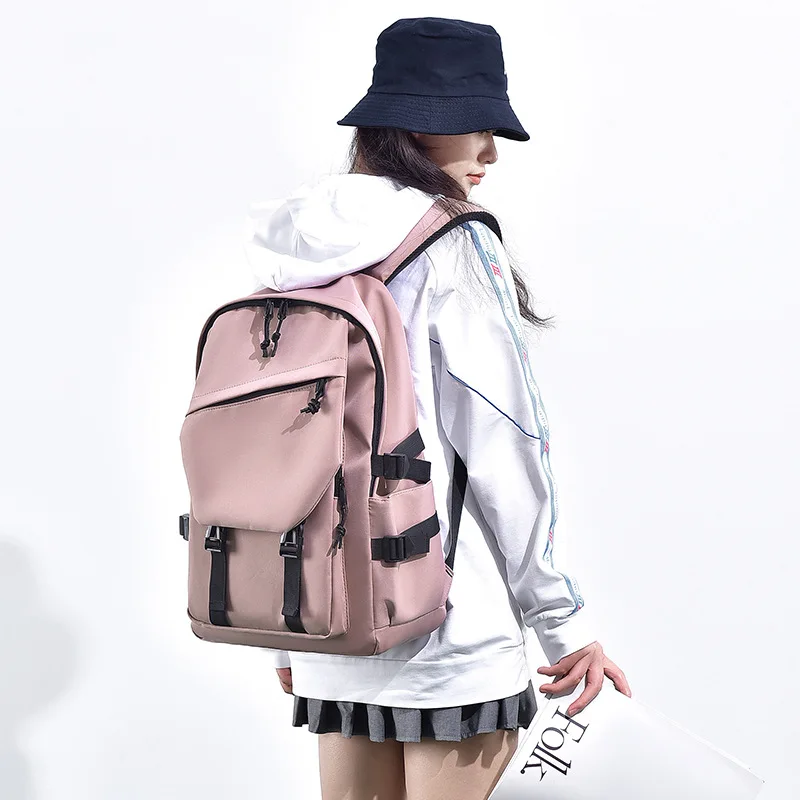 Couple Backpack Trendy Backpack Men and Women Simple Backpack Student School Bag Fashionable Large Capacity