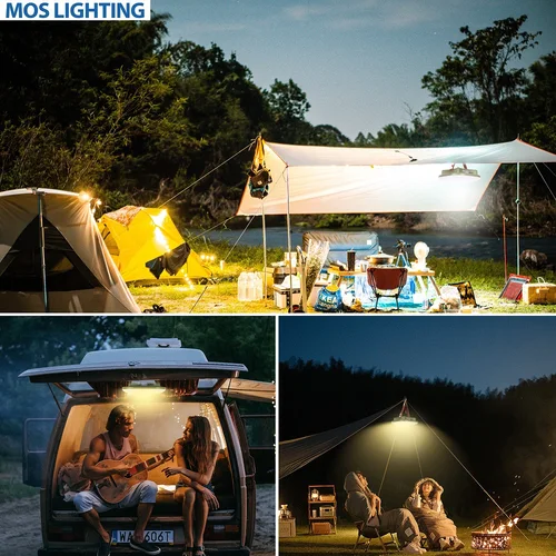 MOSLIGHTING 충전식 캠핑 슈퍼 라이트 휴대용 횃불 텐트 램프 자석 매달림 조명 캠핑 램프 작업 램프 유지 조명 낚시등 비상 조명 야외 조명 등산 램프 고급 품질 80W USB Type-c LED는 네 가지 모드로 조명 밝기를 자유롭게 조절하는 동시에 조명 모드 색상을 자유롭게 선택할 수 있다 6