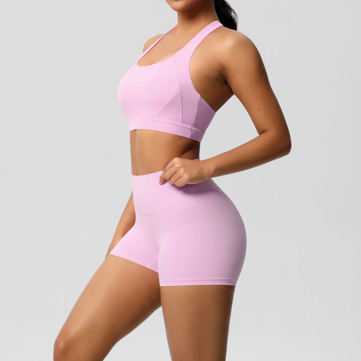 2PCS Women’s Yoga Set – Nude Feel Sports Bra & Leggings 5
